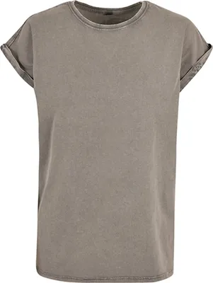 Immagine prodotto di Build Your Brand BY053 - T-shirt da donna con spalla estesa lavata con acido - Colore: Asfalto - Taglia: 3XL