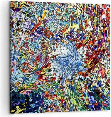 Produktbild von Bild auf Leinwand - Leinwandbild - Abstraktion modern - 50x50cm - Wand Bild - Wanddeko - Wandbilder - Leinwanddruck - Bilder - Kunstdruck - Wanddekoration - Leinwand bilder - Wandkunst - AC50x50-4045