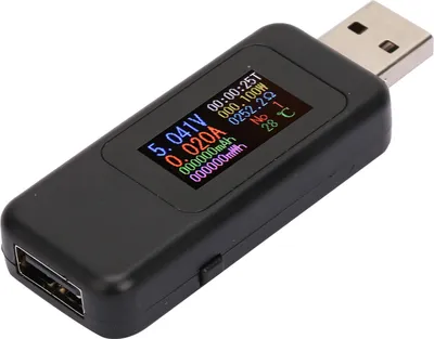 Image de Écran LCD Testeur USB Chargeur Détecteur Voltmètre numérique Ampèremètre DC4-30V (Noir)
