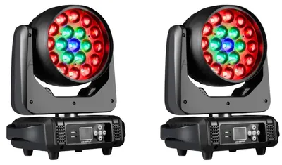 Obrázok produktu pre LED scénické osvetlenie, RGBW miešanie farieb, funkcia zoomu a otáčania, EU zástrčka