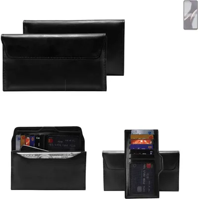 Produktbild von K-S-Trade Handy Hülle kompatibel mit BLU J10L Schutz Hülle Tasche Schutz Case Handytasche Kunstleder schwarz, 1x