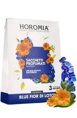 Produktbild von Horomia - Duftsäckchen 'Blue Fior di Loto' - 3er-Set