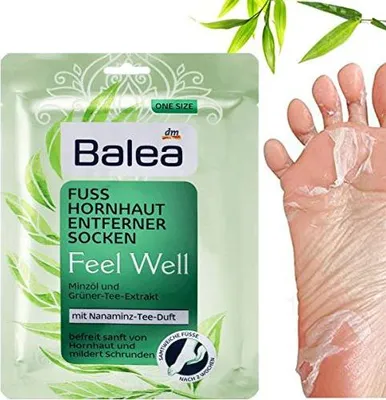 Zdjęcie produktu dla Balea, skarpetki do usuwania zgrubień, Feel Well, 1 para (1 opakowanie zawierające 2 sztuki). Skarpetki do usuwania zgrubień. 2 sztuki (opakowanie)