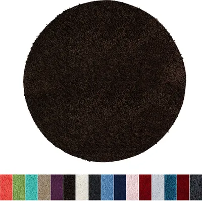 Zdjęcie produktu dla Dywanik kąpielowy Sky Soft Brown o średnicy 95 cm