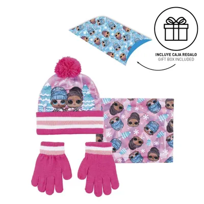 Produktbild von Set aus Mütze + Handschuhe + Halswärmer L.O.L.