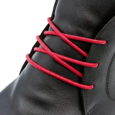 Productafbeelding van The Kicks Don Wax Veters Rond - 100 cm - Rood - 2 mm