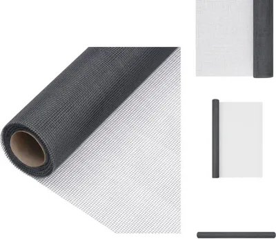 Image de vidaXL Moustiquaire en fibre de verre 80x1000 cm Gris - Panneaux de clôture