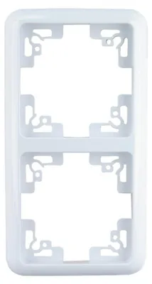Produktbild von Unitec Abdeckrahmen Montreal 2-fach S502 ultraweiß