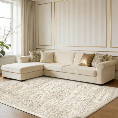 Immagine prodotto di Omgoods - Tappeto astratto lavabile per soggiorno - 140x200 cm, morbido e antiscivolo