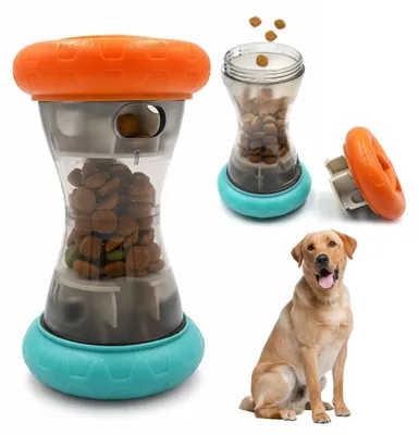 Produktbild von Interaktives Hundespielzeug mit Slow Feeder Snackball für kleine und mittelgroße Hunde