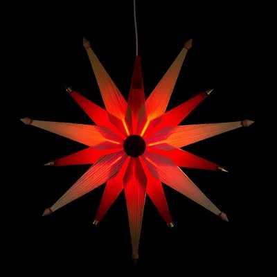 Productafbeelding van Kerstster decoratie voor het raam, natuurmotief (47 cm) van Dregeno Seiffen