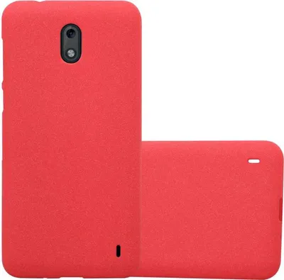 Produktbild von Cadorabo Schutzhülle für Nokia 2 2017 Hülle in Rot Handyhülle TPU Etui Cover Case