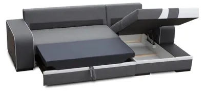 Immagine prodotto di Divano letto ad angolo Divano letto Funzione letto Tappezzeria Set ad angolo Funzione letto Nuovo