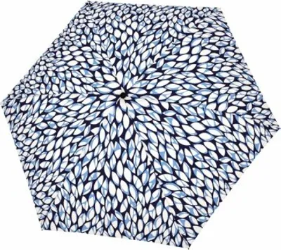 Produktbild von doppler Taschenregenschirm Regenschirm Fiber Havanna Leaves Blue mehrfarbig