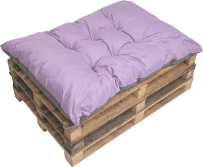Produktbild von Palettenkissen 120×80 cm – Bequemes Sitzkissen für Palettensofa und Gartenlounge Palettenkissen Helles Lila Gartenkissen, palettenkissen outdoor