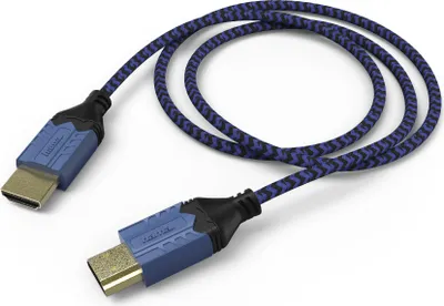 Zdjęcie produktu dla Hama 54482, 2,5 m, HDMI Typu A (Standard), HDMI Typu A (Standard), Kompatybilność 3D, Czarny, Niebieski
