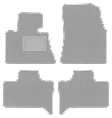 Image de Tapis de sol en moquette pour BMW X5 E53 1999-2006 (2WD) – jeu 4 pièces, gris, sur mesure – Wielganizator OSLO