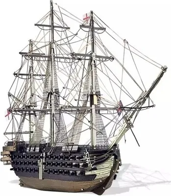 Produktbild von Puzzle 3D, HMS Queen Victoria, Piececool, metal, 389 elementów