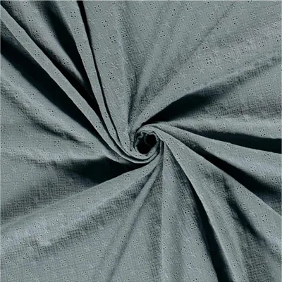 Produktbild von Musselin Stoff Lochstickerei Blumen Zuschnitt ab 50x130cm Double Gauze Mulltuch