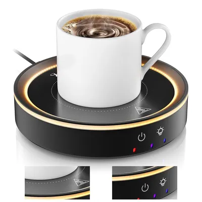 Produktbild von 36 W Tassenwärmer,3 Temperaturstufen (ca.45–80°C),automatische Abschaltung nach 8 h,ideal für Zuhause & Büro,perfekt für Wasser,Tee, Kakao oder Kaffee