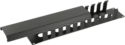 Produktbild von LOGON RAO405BL, Kabelmanagementtafel, Schwarz
