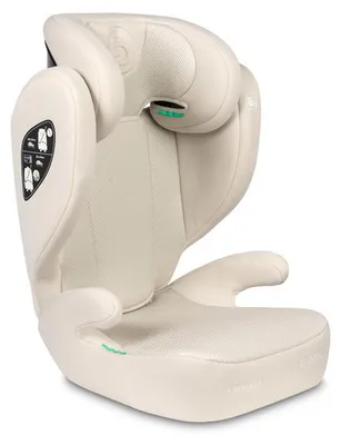 Caretero Breezy i-Size Kindersitz 2-in-1, Beige, 100–150 cm, 4–12 Jahre