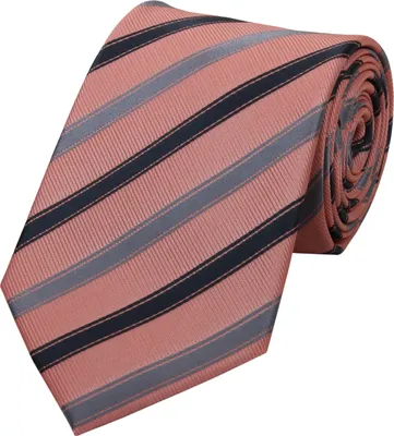Produktbild von Fabio Farini - 1 Stück Herren Krawatte Rot - verschiedene Rote Männer Schlips in 8cm Breit (8cm), Rosa Grau Schwarz - Copperleaf/Waterloo/Black