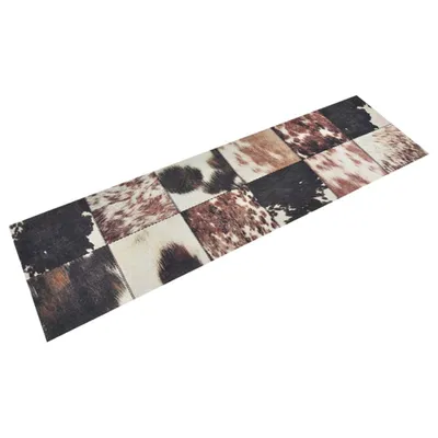 Immagine prodotto di vidaXL Tappeto da cucina lavabile in pelliccia animale 45x150 cm velluto