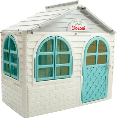 Immagine prodotto di Casetta per bambini Doloni 69×129 cm - Bianco/Menta