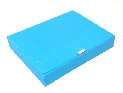 Produktbild von A4-Ordner, 55 mm, neonblau – Panta Plast