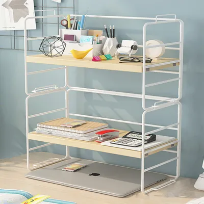Produktbild von 360Home Regal Stauraum für Schreibtisch Tisch groß Weiß 【ZWJ46】