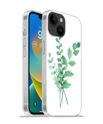 Produktbild von MuchoWow® Handyhülle Schutzhülle Hülle für Apple iPhone 14 - Softcase Aquarelle - Blätter - Pflanzen Silikon Softcase Handy Hülle - Mobiltelefonhülle