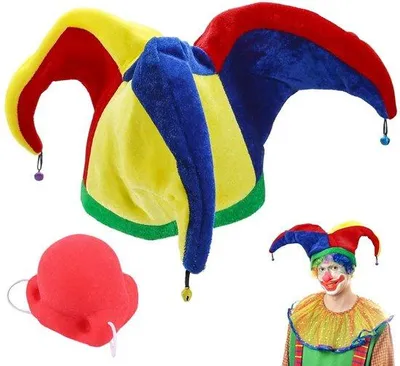 Productafbeelding van Clown Kostuum Vrolijk Ontwerp - Verkleed Kostuum - Clown Kostuum Kinderen - Clown Kostuum Dames - Clown Kostuum Volwassenen - Ademend Materiaal - Verkleedkostuum