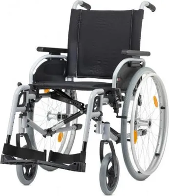 Produktbild von Bischoff & Bischoff Pyro Start Plus Leichtgewichtrollstuhl mit Trommelbremse - Farbe: Silber - Sitzbreite: 52 cm