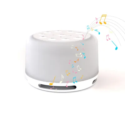 Produktbild von Homedics SS-2700WH SoundSleep Aura Speaker, Soundmaschine mit Nachtlicht, Bluetooth 5.3, USB-C, 14 Naturklänge, 7 Meditationsklänge, 7 Babyklänge