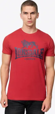 Produktbild von Herren T-Shirt normale Passform SILVERHILL Dark Red/Navy XXL Lonsdale