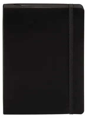 Produktbild von Notizbuch A5, Schwarz, glatter Einband