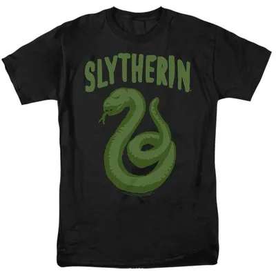 Productafbeelding van Harry Potter - "Slytherin" T-shirt voor heren/dames, uni model, TV38712 (maat M) (zwart)