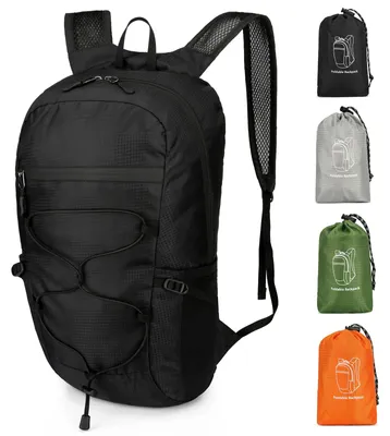 Imagen del producto de Mochila plegable, impermeable, de 15 litros, ultraligera, ideal para actividades al aire libre