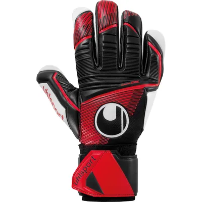 Immagine prodotto di Uhlsport Powerline Supersoft HN guanti da portiere uomo nero rosso bianco misura 8,5