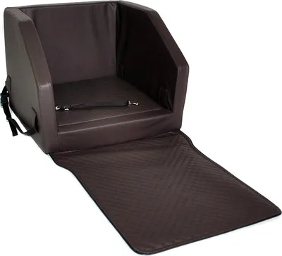 Produktbild von Hundeautositz Beno Hundesitz Hundebett Autokörbchen Autositz Kunst Leder Braun S 55x55 cm