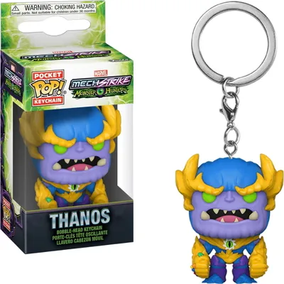 Produktbild von Marvel Mech Strike - Thanos  - Schlüsselanhänger Funko Pocket POP! Keychain