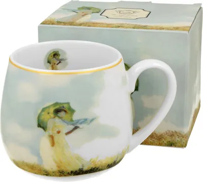 Produktbild von DUO ART GALLERY Fassbecher 430 ml WOMAN WITH PARASOL New Bone China Porzellan