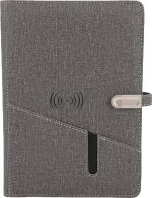Obrázek produktu pro Chytrý pracovní notebook s lampou Záznam zvuku Přenosný zdroj energie 15W bezdrátová nabíječka Plnitelný inteligentní plánovač