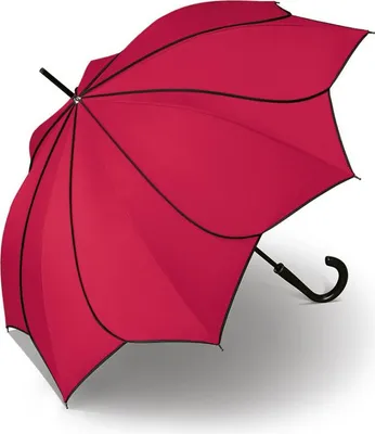 Produktbild von pierre cardin Regenschirm Stockschirm Automatik Sunflower Blütendach rot