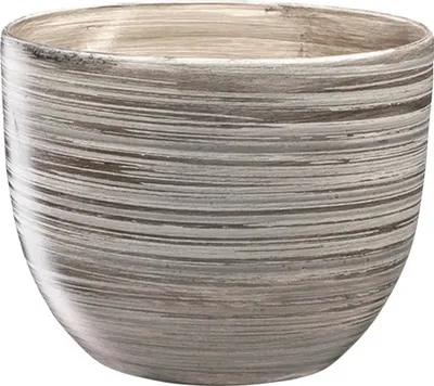 Zdjęcie produktu dla Ceramiczna osłona na doniczkę PURKY GREY matowa Ø 16 x 13 cm