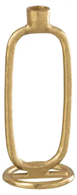 Produktbild von J-Line Kerzenhalter Oval Aluminium Gold