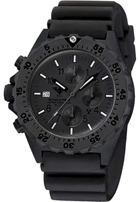 Produktbild von KHS - Herrenarmbanduhr - Shooter MKII Chrono XTAC Taucherband - KHS.SH2CXTHC.DB