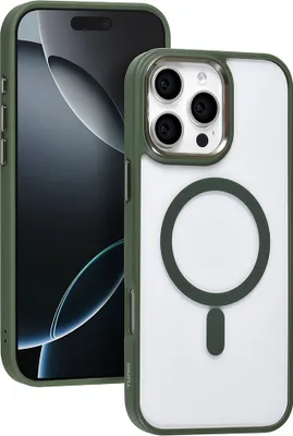 Immagine prodotto di Custodia posteriore TUNIQ per iPhone 16 Pro Max - Magsafe - silicone - Verde
