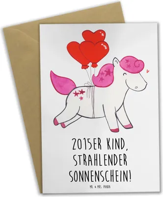 Produktbild von Mr. & Mrs. Panda Grußkarte 2015 Geburtstag Sonnenschein - Weiß - Geschenk, feiern, einladungskarten, Alter, hochzeitskarten, Erinnerungen, osterkarte, Geburtstagsgeschenk